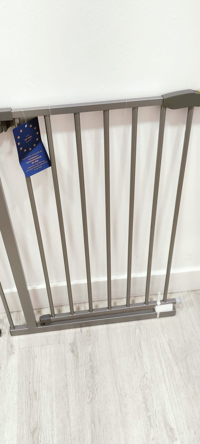 Barrera seguridad niños 96-101 cm plata