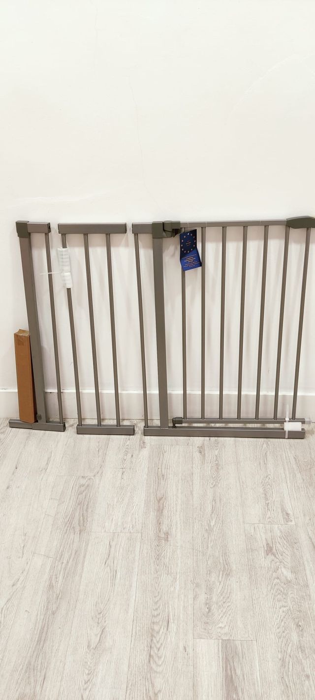 Barrera seguridad niños 96-101 cm plata