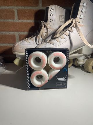 Patines Artísticos Blancos, talla 39