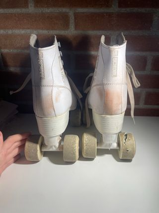 Patines Artísticos Blancos, talla 39