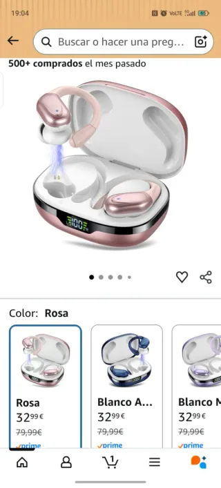 Cascos Inalámbricos BX17 Oro Rosa