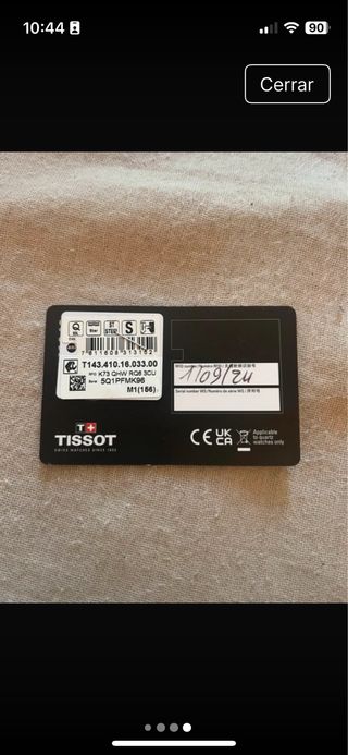 Reloj Tissot Blanco 41 mm ELEGANTE-PLANO- PRECIOSO