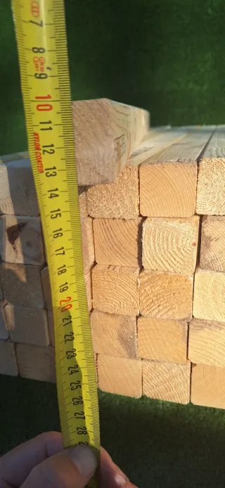 50 tacos de madera cuadradillos