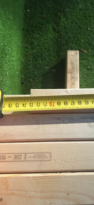 50 tacos de madera cuadradillos