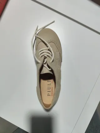 Zapatos comunión niño beige talla 35