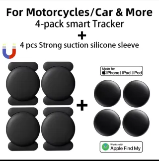 4x Smart Tag GPS Negro