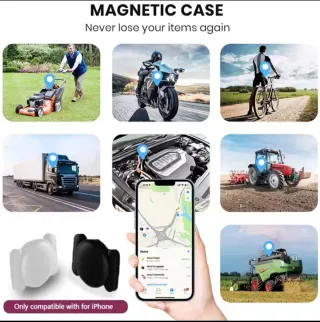 4x Smart Tag GPS Negro