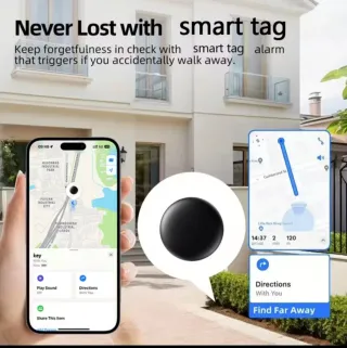 4x Smart Tag GPS Negro