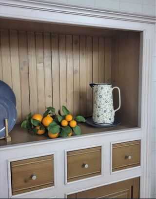 Alacena de pino natural