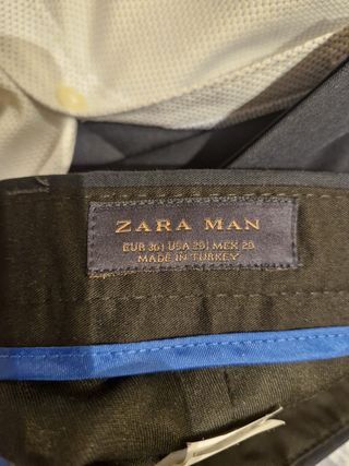 Traje Zara Negro Hombre