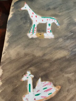 Dipinto su carta firmato Javier 1971