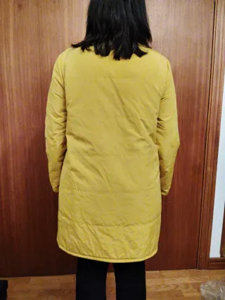 Abrigo Oki reversible cuadros talla 42