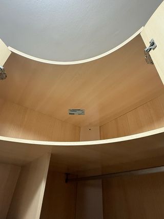 Armario esquinero vestidor madera