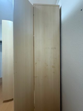 Armario esquinero vestidor madera