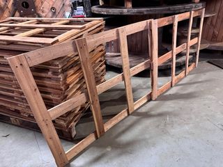 Valla de madera para panel de palets