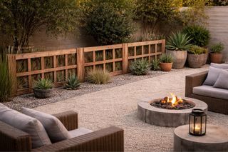 Valla de madera para panel de palets