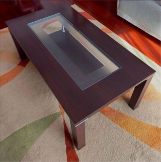 Mesa de centro moderna madera y cristal