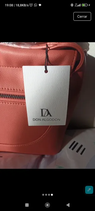 Bolso Don Algodón blanco nuevo