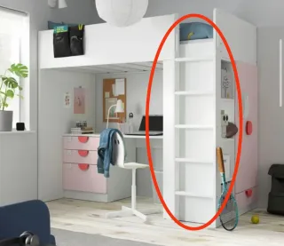 Escalera litera Ikea madera