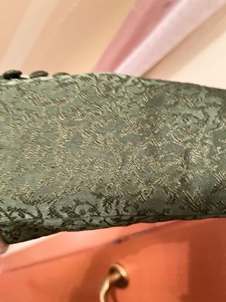 Corpiño Fallera Verde con Encaje Blanco