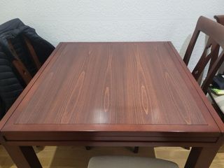 Mesa comedor y centro madera