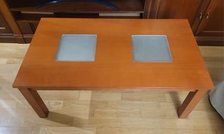 Mesa comedor y centro madera