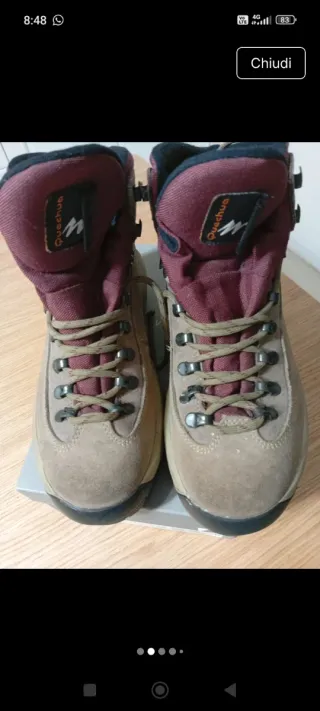 Scarponi Trekking Quechua Donna Taglia 39