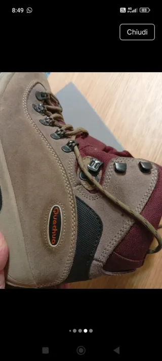 Scarponi Trekking Quechua Donna Taglia 39