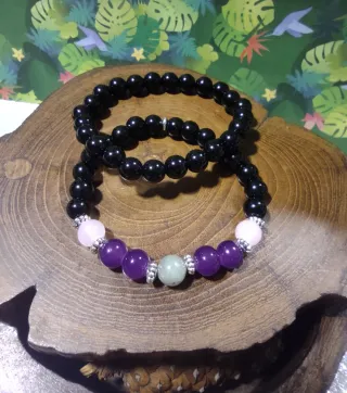 Lote 2 pulseras piedra natural