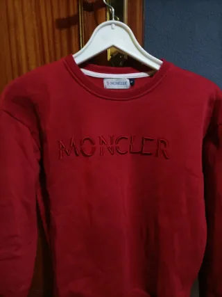 Sudadera Moncler Roja Hombre Talla S