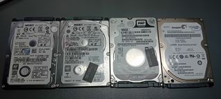 Lote 4 Discos Duros 2.5 500GB HGST Seagate WD