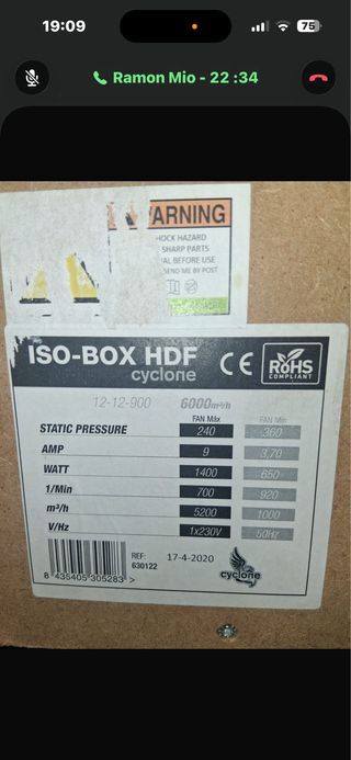 Extractor con 2 conductos