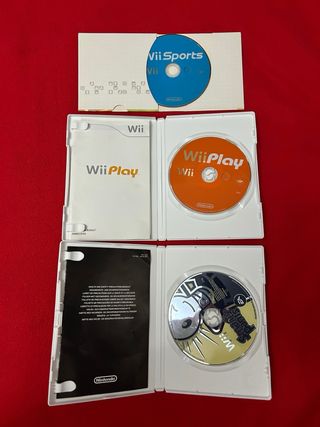 Lote 3 Juegos Wii: Sports, Trivial, Play
