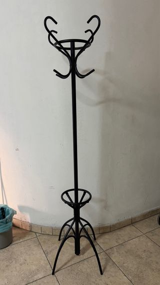 Appendiabiti in metallo nero Altezza 1.70 cm