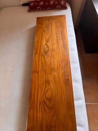 2 Baldas de madera estilo rústico. Precio unitario