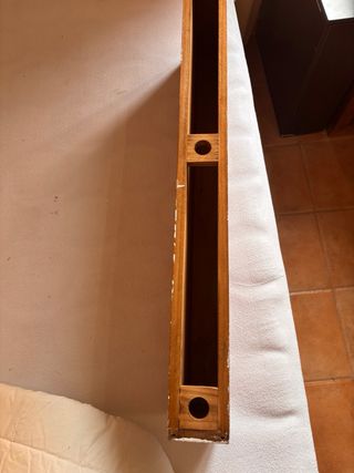 2 Baldas de madera estilo rústico. Precio unitario