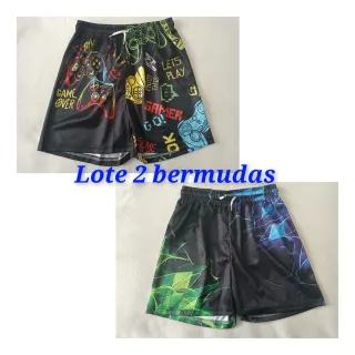 Lote 2 Bermudas Niño Estampadas