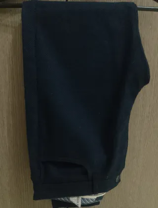 Pantaloni Uomo Zara Blu Taglia 42