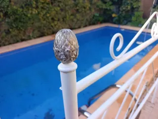 Cabecero de hierro forjado antiguo