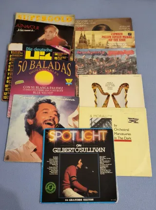 Lote 11 discos de vinilo música variada