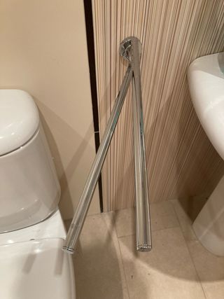 Apliques de baño plateados y beige