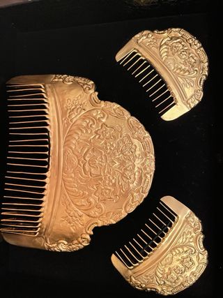 Peineta fallera adulta dorada