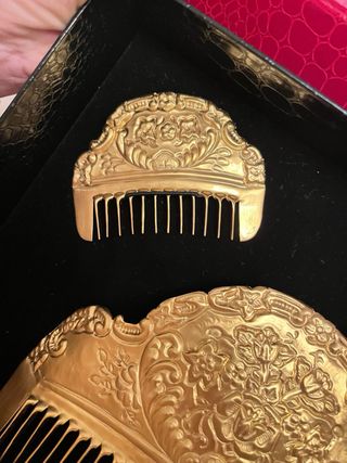 Peineta fallera adulta dorada