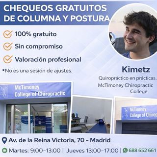 Chequeo espalda GRATIS Madrid