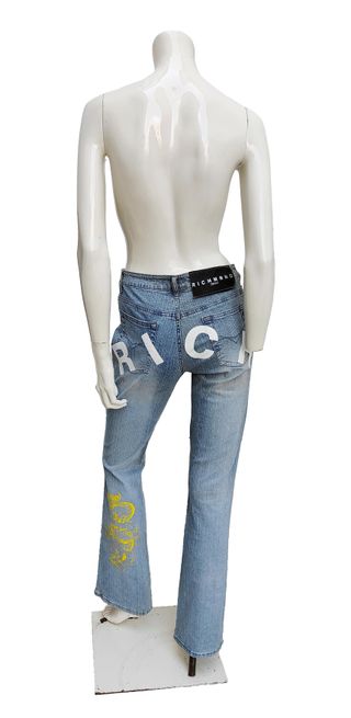 John Richmond Vintage Y2K Denim Jeans Rich Strass
