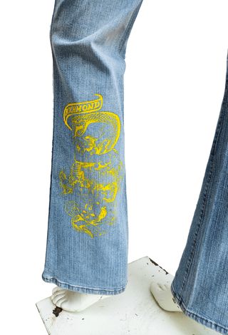John Richmond Vintage Y2K Denim Jeans Rich Strass