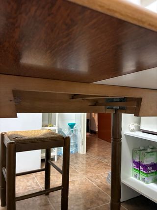 Mesa cocina plegable + 2 taburetes