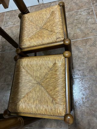 Mesa cocina plegable + 2 taburetes