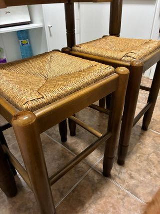 Mesa cocina plegable + 2 taburetes