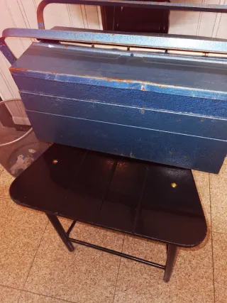 Cassettiera porta attrezzi vintage blu